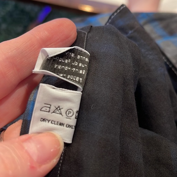 NWT Lanvin spray paint effect checked shirt - Picture 12 of 16